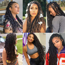 Load image into Gallery viewer, Fashion African Synthetic Braid Wig Dirty Braid Wig Synthetic Curly Crochet Hair Wig Women False Hair Piece