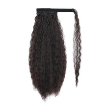 Load image into Gallery viewer, 22inches Drawstring Curly Ponytail Extension for African Women Hair Pieces Synthetic Heat Resistant Women False Hair Piece