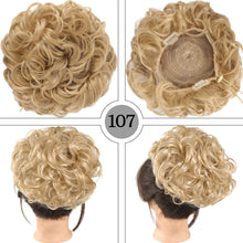 Load image into Gallery viewer, Messy Hair Bun Wig Bag Messy Drawstring Hair Wig Drawstring Elastic Drawstring Loose Wave Large Curly Bun Women False Hair