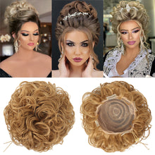 Load image into Gallery viewer, Messy Hair Bun Wig Bag Messy Drawstring Hair Wig Drawstring Elastic Drawstring Loose Wave Large Curly Bun Women False Hair