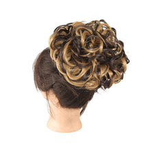 Load image into Gallery viewer, Messy Hair Bun Wig Bag Messy Drawstring Hair Wig Drawstring Elastic Drawstring Loose Wave Large Curly Bun Women False Hair