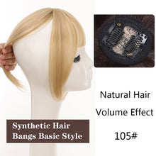 Load image into Gallery viewer, Women's Short Air Bangs Wig Natural Fluffiness and Artificial Bangs for Top Hair Repair Synthetic Hair Bangs Basic Style