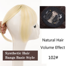 Load image into Gallery viewer, Women's Short Air Bangs Wig Natural Fluffiness and Artificial Bangs for Top Hair Repair Synthetic Hair Bangs Basic Style