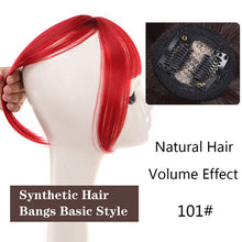 Load image into Gallery viewer, Women's Short Air Bangs Wig Natural Fluffiness and Artificial Bangs for Top Hair Repair Synthetic Hair Bangs Basic Style