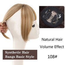 Load image into Gallery viewer, Women's Short Air Bangs Wig Natural Fluffiness and Artificial Bangs for Top Hair Repair Synthetic Hair Bangs Basic Style