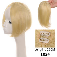 Load image into Gallery viewer, Women's Short Air Bangs Wig Natural Fluffiness and Artificial Bangs for Top Hair Repair Synthetic Hair Bangs Basic Style