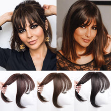 Load image into Gallery viewer, Women's Short Air Bangs Wig Natural Fluffiness and Artificial Bangs for Top Hair Repair Synthetic Hair Bangs Basic Style