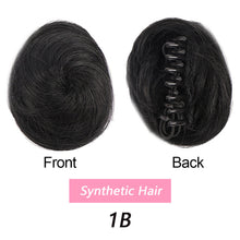 Load image into Gallery viewer, Cute Wig Women's Fluffy Doughnut Head Bract Invisible Short Style Clasp Hair Knot Fashion False Hair Piece Female Hairstyle