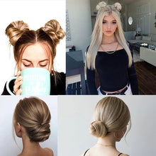 Load image into Gallery viewer, Cute Wig Women's Fluffy Doughnut Head Bract Invisible Short Style Clasp Hair Knot Fashion False Hair Piece Female Hairstyle
