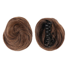 Load image into Gallery viewer, Cute Wig Women's Fluffy Doughnut Head Bract Invisible Short Style Clasp Hair Knot Fashion False Hair Piece Female Hairstyle