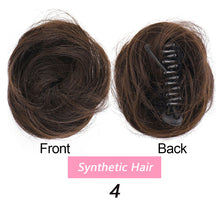 Load image into Gallery viewer, Cute Wig Women's Fluffy Doughnut Head Bract Invisible Short Style Clasp Hair Knot Fashion False Hair Piece Female Hairstyle