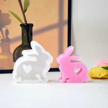Load image into Gallery viewer, 3D Bunny Silicone Candle Mold Rabbit Aromatherapy Soap Plaster Resin Mould Candle Making Supplies Home Decor