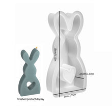 Load image into Gallery viewer, 3D Bunny Silicone Candle Mold Rabbit Aromatherapy Soap Plaster Resin Mould Candle Making Supplies Home Decor