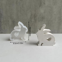 Load image into Gallery viewer, 3D Bunny Silicone Candle Mold Rabbit Aromatherapy Soap Plaster Resin Mould Candle Making Supplies Home Decor
