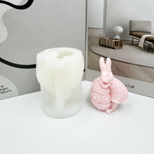 Load image into Gallery viewer, 1Pc 3D Bunny Silicone Candle Mold Rabbit Aromatherapy Soap Plaster Resin Mould Candle Making Supplies Home Decor