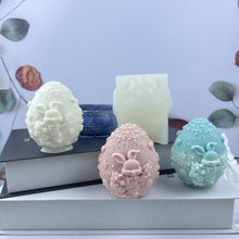 Load image into Gallery viewer, 3D Egg Bunny Silicone Candle Mold Aromatherapy Soap Plaster Resin Mould Candle Making Supplies Home Decor