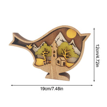 Load image into Gallery viewer, Easter Wood Crafts Ornaments Rabbit Creative Home Decoration Wooden Cute Butterfly Hen Bird Small Animal Ornaments Gift