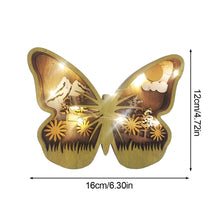 Load image into Gallery viewer, Easter Wood Crafts Ornaments Rabbit Creative Home Decoration Wooden Cute Butterfly Hen Bird Small Animal Ornaments Gift