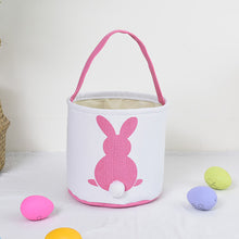 Load image into Gallery viewer, Cartoon Bunny Ears Basket Candy Bag Gifts For Kids Tote Cloth Bag Happy Easter Birthday Party Favor Bags Easter Day Decoration
