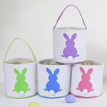 Load image into Gallery viewer, Cartoon Bunny Ears Basket Candy Bag Gifts For Kids Tote Cloth Bag Happy Easter Birthday Party Favor Bags Easter Day Decoration