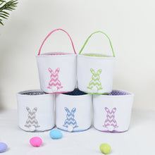 Load image into Gallery viewer, Cartoon Bunny Ears Basket Candy Bag Gifts For Kids Tote Cloth Bag Happy Easter Birthday Party Favor Bags Easter Day Decoration