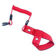 Load image into Gallery viewer, Universal Marine Boat Outboard Engine Motor Lanyard Kill Stop Switch For YAMAHA Jet Ski Key Rope Floating Wrist Lanyard