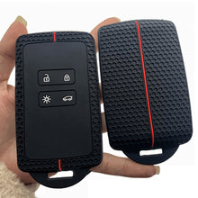 Load image into Gallery viewer, 4 Button Key Silicone Car Key Cases Cover Keychain Folding Remote Key Fob Protection For Renault Accessories