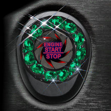 Load image into Gallery viewer, Rotatable Crystal Car Engine Start Stop Button Ignition Switch Cover Auto Protection Cap Accessory Decor Sticker