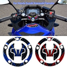 Load image into Gallery viewer, Motorcycle Fuel Gas Oil Cap Tank Pad 3D Tankpad Decals Protector Sticker For Honda Suzuki Kawasaki Yamaha