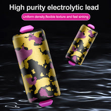 Load image into Gallery viewer, 10PCS Laser Camouflage Scale Lead Fishing Special Environmental Protection Thickened Finished Lead Drop High Purity Competitive Point Lead