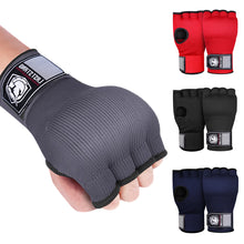 Load image into Gallery viewer, 1Pair Gel Boxing Half-Finger Gloves Lazy Quick Quick Hand Wrap Combat Free Boxing Bandages