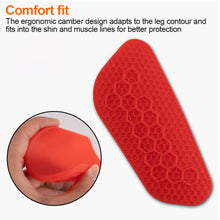 Load image into Gallery viewer, 1 Pair Professional Rubber Football Leg Pads Match With Socks Bandages Match Training Calf Sports Protective Gear For Adults