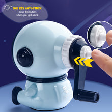 Load image into Gallery viewer, 3 Gear Adjustable Spaceman Pencil Sharpener Cute Cartoon Hand Crank Table Sharpeners Machine Stationery