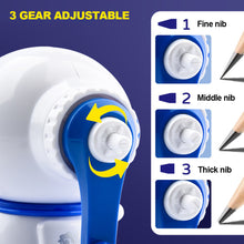 Load image into Gallery viewer, 3 Gear Adjustable Spaceman Pencil Sharpener Cute Cartoon Hand Crank Table Sharpeners Machine Stationery