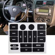 Load image into Gallery viewer, 18 Keys Car FM Radio Radio Button Repair Sticker Decals Interior Accessories for Golf MK5 Passat
