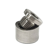 Load image into Gallery viewer, Stainless Steels Car Oxygen Sensor Bung Plug Nut Stepped Mounting Cap Kit Plug Nut Plug Wideband Nut Fitting Weld Bungs M18X1.5