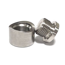 Load image into Gallery viewer, Stainless Steels Car Oxygen Sensor Bung Plug Nut Stepped Mounting Cap Kit Plug Nut Plug Wideband Nut Fitting Weld Bungs M18X1.5