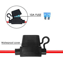 Load image into Gallery viewer, Motorcycle Quick Release SAE Cable With Fuse Terminal O Connector Battery Charger Extension Adapter Wire 16AWG Terminal