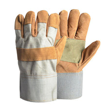 Load image into Gallery viewer, 1Pair Durable Canvas Welder Gloves Anti-Heat Work Safety Gloves for Car Repair Driving For Welding Metal Hand Tools