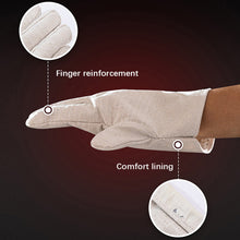 Load image into Gallery viewer, 1Pair Welding Gloves Double Canvas Leather Thickened Plus High Temperature Welder Welding Protective Gloves for Railway Driving