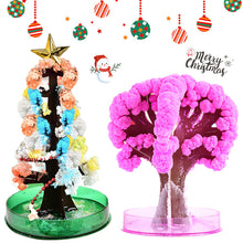 Load image into Gallery viewer, Magic Growing Christmas Tree DIY Xmas Gifts Toy for Adults Kids 15cm Mini Growing Cherry Blossom Tree Christmas Gifts Party Decor