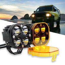 Load image into Gallery viewer, 3inch LED Cube Work Light Cover Dustproof Protection Cover for Car Truck Pods Fog Driving Lampshade Amber Black