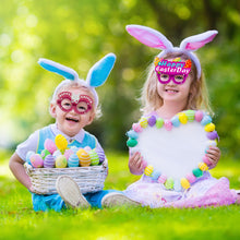 Load image into Gallery viewer, Easter Bunny Egg Glasses Frame PVC Easter Photo Booth Props Gifts Happy Easter Party Decoration for Kids Favor Gift Supplies