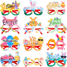 Load image into Gallery viewer, Easter Bunny Egg Glasses Frame Plastic Easter Photo Booth Props Gifts Happy Easter Party Decoration for Kids Favor Gift Supplies