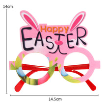 Load image into Gallery viewer, Easter Bunny Egg Glasses Frame Plastic Easter Photo Booth Props Gifts Happy Easter Party Decoration for Kids Favor Gift Supplies