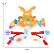 Load image into Gallery viewer, Easter Bunny Egg Glasses Frame Plastic Easter Photo Booth Props Gifts Happy Easter Party Decoration for Kids Favor Gift Supplies