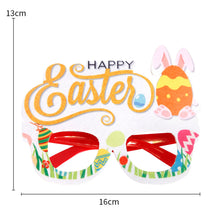 Load image into Gallery viewer, Easter Bunny Egg Glasses Frame Plastic Easter Photo Booth Props Gifts Happy Easter Party Decoration for Kids Favor Gift Supplies