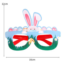 Load image into Gallery viewer, Easter Bunny Egg Glasses Frame Plastic Easter Photo Booth Props Gifts Happy Easter Party Decoration for Kids Favor Gift Supplies