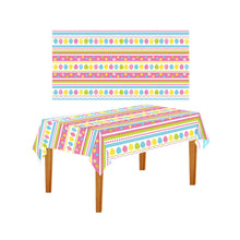 Load image into Gallery viewer, Easter Bunny Tablecloth Decorations 2024 Rabbit Egg Rabbit Printed Tableclot Rectangle Table Cover Happy Easter Party Decoration