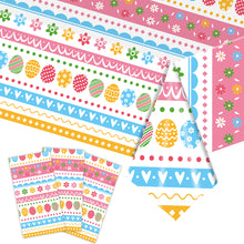 Load image into Gallery viewer, Easter Bunny Tablecloth Decorations 2024 Rabbit Egg Rabbit Printed Tableclot Rectangle Table Cover Happy Easter Party Decoration